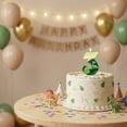 thumbnail image 4 of Green Dinosaur Number Birthday Candle, Creative Cartoon Animal Cake Topper for Party Decor, Fun Birthday Celebration Supplies, Decorative Accessory, Number 3, 4 of 6