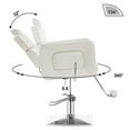 thumbnail image 6 of BarberPub Classic Hydraulic Barber Chair Recline Salon Beauty Spa Hair Styling 2065 Champagne, 6 of 8