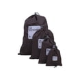 thumbnail image 2 of 4-Piece Travel Drawstring Bag Set for Luggage Organizer - Waterproof Nylon Packing Cubes for Clothes & Toiletries, 2 of 6