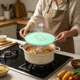 thumbnail image 4 of Outdor Silicone Splatter Screen For Frying Pan Guard Non Stick Splatters Use Grease Splatter Guard Heat Trivet Mat Dishwasher, 4 of 6