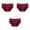 Wine, variant on Xysaqa Underwear for Women Women's Underwear 3 Pack Women's Plus Size Period Underwear Four Layer Incontinence Underwear with High Absorption Capacity, Breathable Leak Proof Low Waisted Cotton Underwe