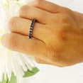 thumbnail image 5 of Dazzlingrock Collection 1.80 Carat (ctw) 14K Blue Sapphire Ladies Eternity Wedding Stackable Ring 1 3/4 CT, White Gold, Size 9, 5 of 5