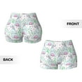 thumbnail image 3 of Sigee Rabbit Back View Print Women's High Waist Workout Shorts - Squat Proof, Tummy Control, Yoga and Gym Activewear-Small, 3 of 9