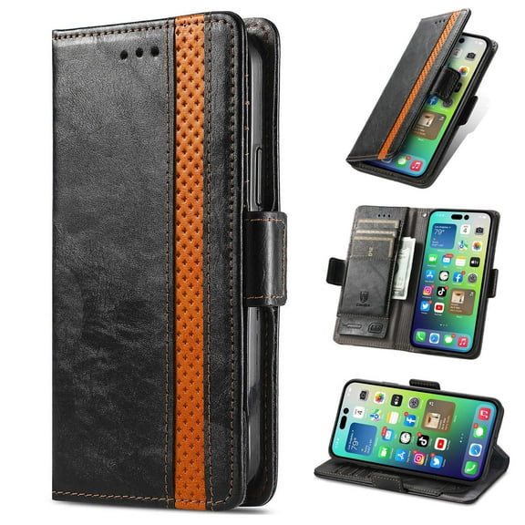 ETFAST Leather Wallet Phone Case For Xiaomi 14T 14TPro 14 14Pro Quality Leather Phone Case With Card Holder Zipper