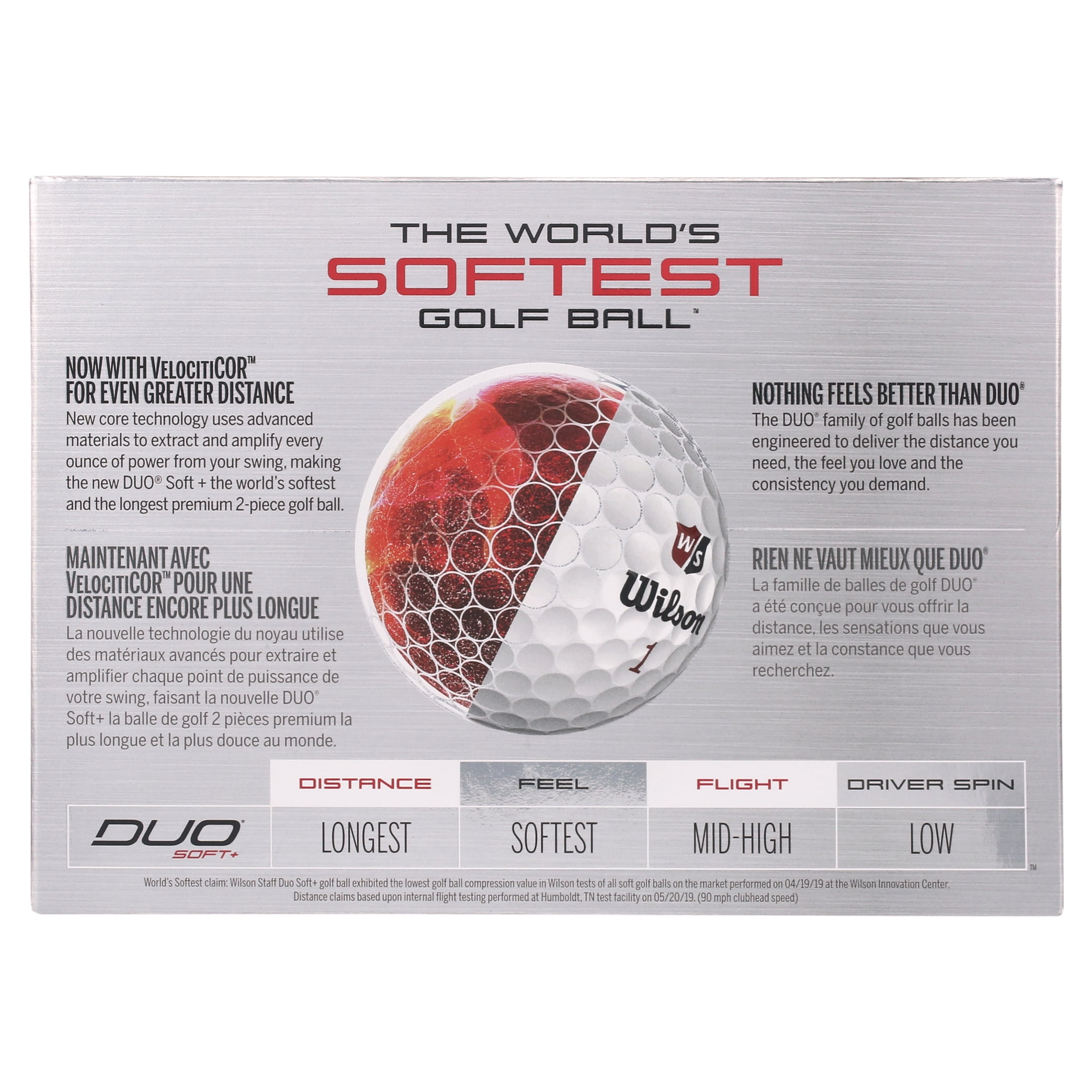 Wilson Staff Duo Soft + NFL Golf Balls White, Denver Broncos