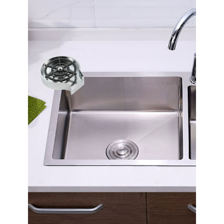 WOWOW Glass Rinser for Kitchen Sink, 304 Stainless Steel Baby Bottle Washer  Brushed Nickel Sink Cup Rinser Cup Washer for Sink - On Sale - Bed Bath &  Beyond - 36799387
