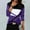 #145-Purple, variant on Craaazy Shirts for Women Geometry Printed T-shirt Casual Color Block Blouses Crew Neck Long Sleeve Tops Gifts for Women