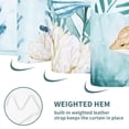 thumbnail image 6 of Ikfashoni Ocean Turtle Shower Curtain with Hooks,13pc Waterproof Fabric Bathroom Curtain, 72"X72", 6 of 8