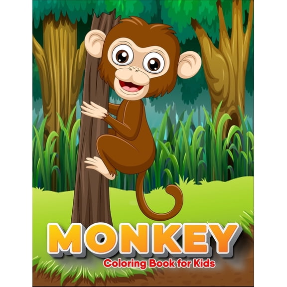 Monkey coloring book for Kids: Kids Coloring Book with 30 Unique Pages to Color on Monkeys, (Paperback)