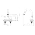 thumbnail image 6 of Wasserman 14167063 Lavatory Bathroom Faucet with LED Light and Pop-Up in Chrome, 6 of 13