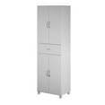 thumbnail image 2 of Home Square 3-Piece Entryway Set with Storage Cabinet with Drawer and 3 Door Wall Cabinet with Hanging Rod and 2 Door Wall Cabinet with Hanging Rod in Dove Gray, 2 of 31
