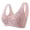 Pink, variant on Low Back Bras for Women Seamless Floral Bras for Older Women Push up Bra No Underwire Pullover Balconette Breathable Underwear Bralettes Longline Bras for Women Front Closure Beige 38/85