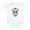 Cloud White, variant on CafePress - Sugar Skull Infant Bodysuit - Baby Light Bodysuit, Size Newborn - 24 Months