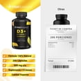 thumbnail image 4 of Multivitaminico D3 y Vitamina C Vital Botanics 200 Capsulas, 4 of 7