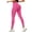 Hot Pink, variant on Compression Leggings with Pockets for Women Tummy Control Leggings No Front Seam Workout High Waist Yoga Pants Hot Pink L