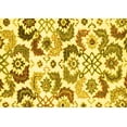 thumbnail image 1 of Ahgly Company Indoor Rectangle Abstract Yellow Contemporary Area Rugs, 2' x 5', 1 of 4