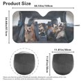 thumbnail image 5 of KUIFORTI Large Sun Shade for Car Windshield Cute Dog Cat Windshield Sunshades, Blocks Sun Visor Protector Foldable Sun Shield Keep Your Vehicle Cool, 5 of 6