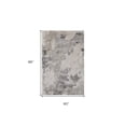 thumbnail image 4 of 5' X 8' Ivory And Gray Abstract Stain Resistant Area Rug, 4 of 5
