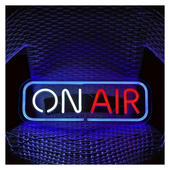 "On Air" Neon Sign, LED Neon Sign Light, Art Neon Sign Night Light, For Engagement Birthday Party Wedding Decoration Sign Illuminated 40cm×15cm