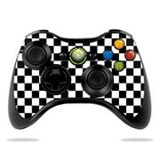 MightySkins Skin for Microsoft Xbox 360 Controller - Check | Protective Viny wrap | Easy to Apply and Change Style | Made in the USA