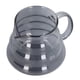 thumbnail image 4 of Cafetera gris galvanizada de vidrio de borosilicato alto, cafetera manual para tienda en casa, 300ml, 4 of 5