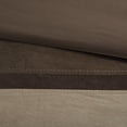 thumbnail image 3 of 7 Piece Faux Suede Comforter Set Brown Queen, 3 of 16
