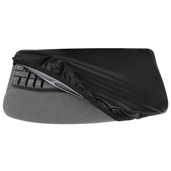 Geekria Keyboard Dust Cover, Dust and Water Splash Resistant, Compatible with Logitech Wave Keys Wireless Ergonomic Keyboard (Black)