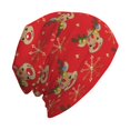 thumbnail image 6 of Naloa Christmas With Cute Deer Soft Beanie Hat, Knit Beanie Daily Beanie in Fine Knit for Women Men Winter Travel, Outdoor, 6 of 7
