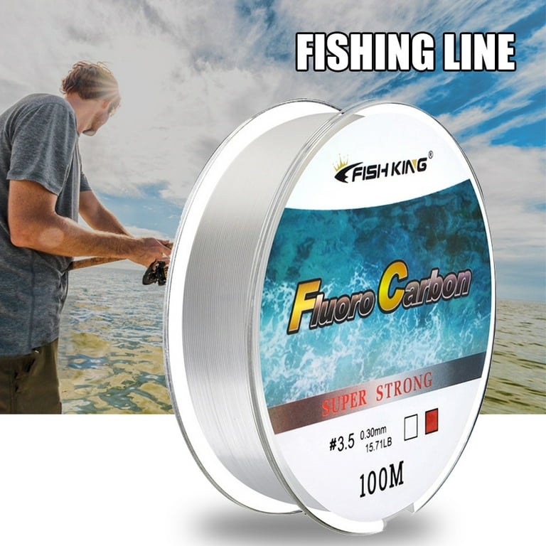 100m Fluorocarbon Fishing Line Quickly Wear Resistant Bite Resistant For  Freshwater Saltwater Fishing 2.5 