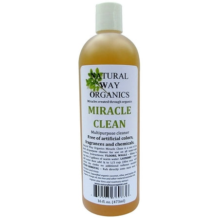 Natural Way Organics Miracle Clean 16 oz. (473ml) (Best Way To Clean Resin Out Of A One Hitter)