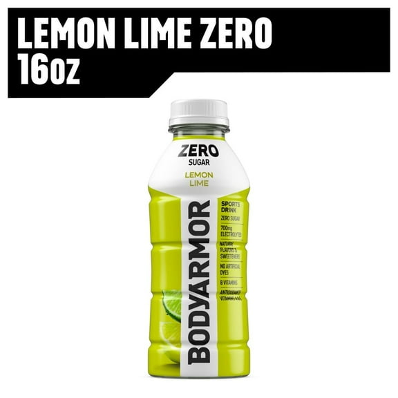BODYARMOR Lemon Lime Zero Sugar Sports Drink Bottle 16 fl oz - Pack of 2