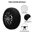 thumbnail image 2 of Rateoe Animals on Noah's Ark Floating Pattern Tire Cover Wheel Protectors Weatherproof Wheel Covers Universal Fit for Trailer Rv SUV Truck Camper Travel Trailers Accessories-17 inch, 2 of 6
