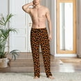 thumbnail image 2 of Logiee Halloween Bat Print Pajama Pants for Men,Men’s Pajama Bottoms,Mens PJ Pants with Pockets & Button Fly-Small, 2 of 6