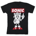 thumbnail image 3 of Bioworld Sonic Classic Art on Black Tee-S, 3 of 4