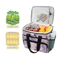 thumbnail image 2 of FORMRS Insulated Cooler Bag 24 Cans Capacity Soft Leakproof Lunch Box with Side Pockets, Pastel Purple Marble Pattern, 2 of 7