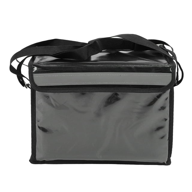 Bolsa aislada para entrega de Alimentos, Papel de Aluminio, Divisores Ajustables, Marco de Fibra de Vidrio, Espuma Gruesa aislante del Calor, Tira Reflectante, Tela Oxford