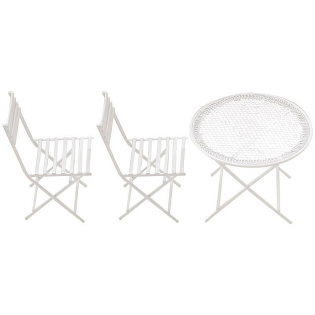 Minkissy 1 Ensemble de Meubles de Maison de Miniture Meubles Carrés en Fer Blanc Agencement pour Collectionneurs