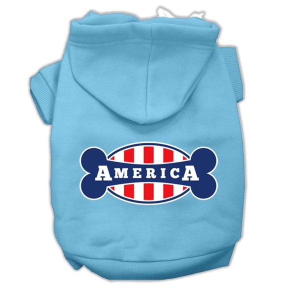Pet, Dog Cat Hoodie Screen Printed, "Bonely In America"