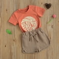 thumbnail image 2 of Baby Boy Summer Clothes Here Comes The Sun T-Shirts Tops Elastic Waist Shorts Set 2Pcs Toddler Casual Outfits, 2 of 7
