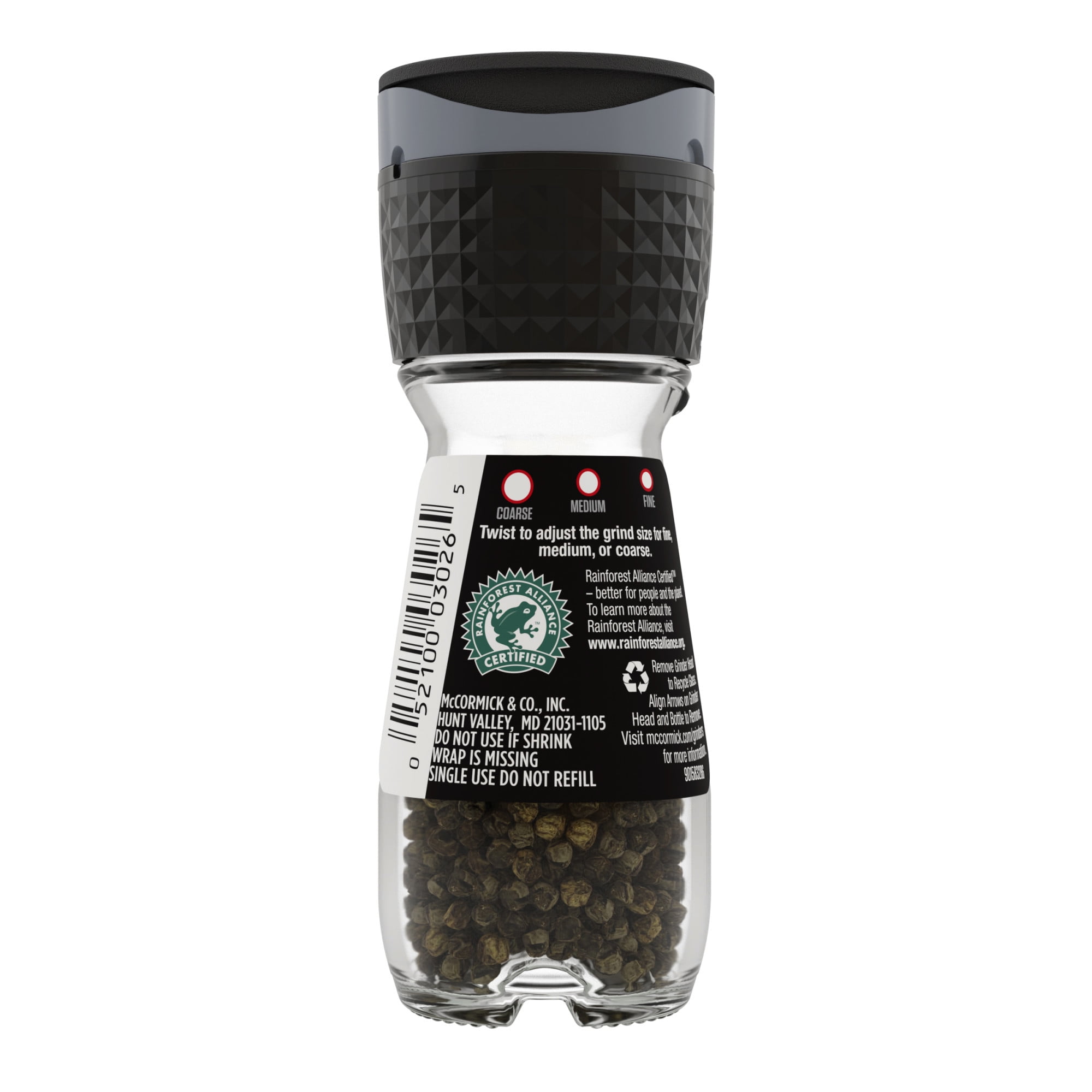 McCormick® Black Peppercorn Grinder, 1 oz - Kroger