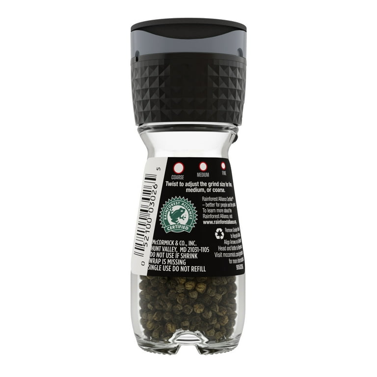 McCormick Black Peppercorn Grinder 1.24 oz. - 6/Pack