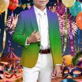 thumbnail image 2 of JAJAHO Carnival Boys Suit Jackets For Kids 3-14 Years Formal Wear Comfortable Fit Long Sleeve Button Up Blazer Rave Party, 2 of 4
