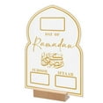thumbnail image 3 of Lierteer Reusable Acrylic Ramadan Calendar Board Wooden Base Iftaar Countdown Ornament BTU216A, 3 of 6