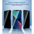 thumbnail image 2 of (2 Pack) amFilm iPhone 14, iPhone 13, & iPhone 13 Pro Privacy Glass Screen Protector (6.1"), 2 of 6