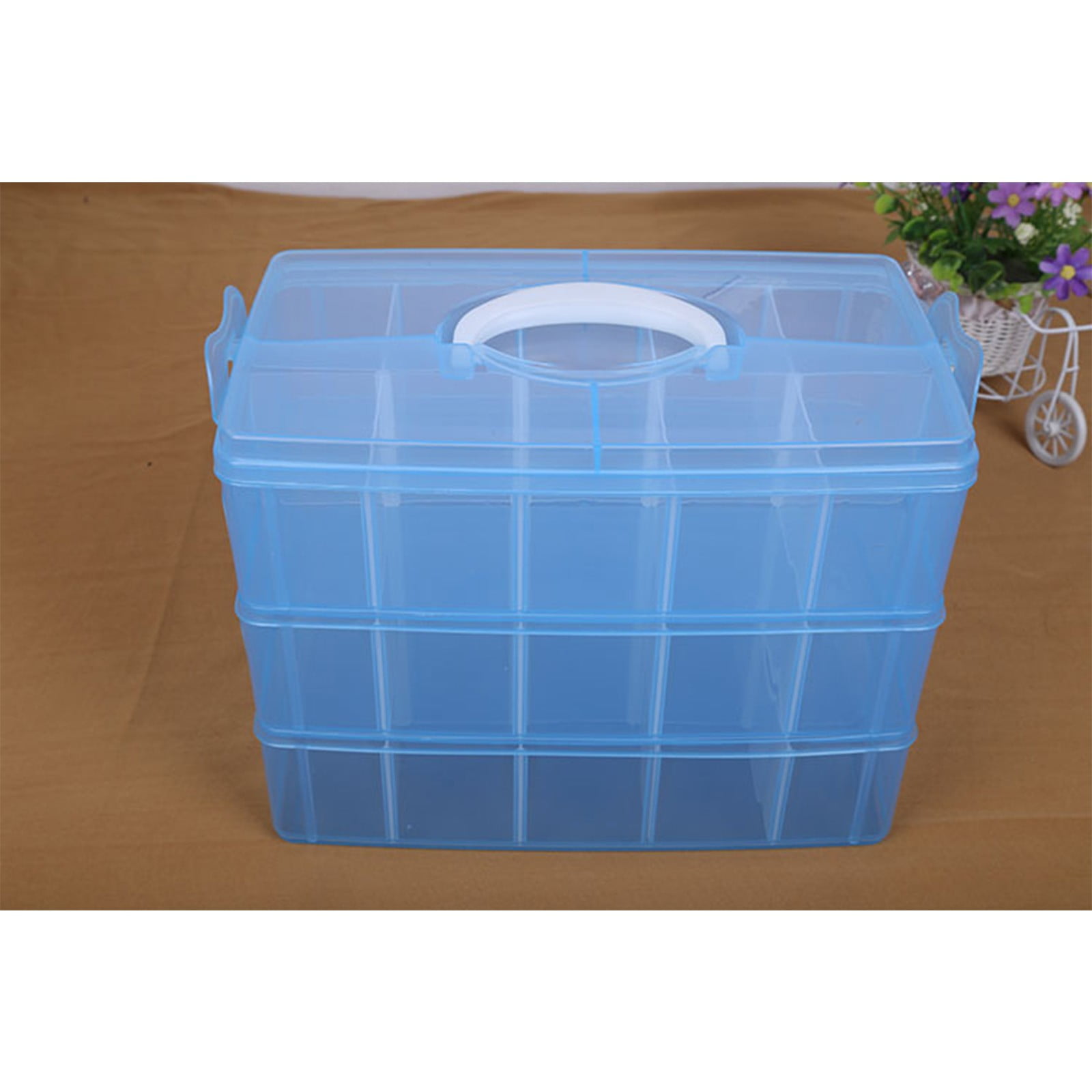 Plastic Bead Storage Organizer, Toolbox for Crafts and Jewelry,Plastic Craft Beads Jewellery Storage Organizer Tool Box Case