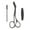 Black, variant on Eyebrow Shaping Scissors with Detachable Comb for Precise Trimming and Grooming Beauty Tool