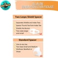 thumbnail image 2 of Orionis 2 Loop Toe Separators | Soft Gel Toe Spacers for Bunion | Hammertoe Straightener | Gently Realigns and Prevents Overlapping of Big Toe, Reduce Plantar Fasciitis | 8 Pieces, 4 Packs (White), 2 of 7