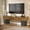 Rustic Brown & Black, variant on Tribesigns 63" Farmhouse TV Stand, Low Console Table Television Stand for 55/60/65 Inch TV, Long Media Center for Living Room, Natural