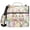 Cute Bunnies and Easter Eggs, variant on 3 Ring Zipper Binder with Shoulder Strap Waterproof Trapper Keeper 2 Inch D-Ring 500 Sheets Capacity Colorful Bear and Star