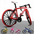thumbnail image 4 of 1:10 Mini Model Alloy Bicycle Toy Finger Mountain Bike Pocket Diecast Simulation Metal Racing Funny Collection Toys For Children With foam box 8, 4 of 6